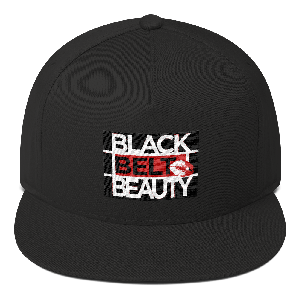 BlackBeltBeauty Flat Bill Cap