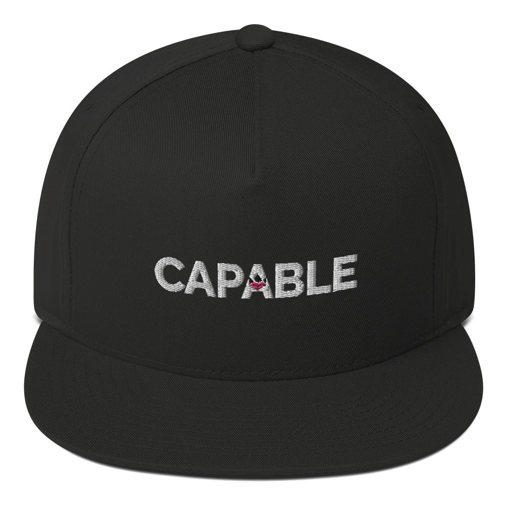 BlackBeltBeauty CAPABLE Flat Bill Cap